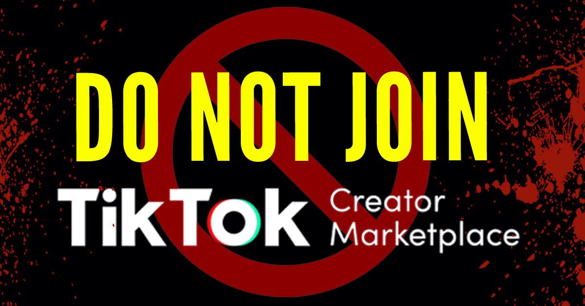 Do NOT Join The TikTok Creator Marketplace - GubbaTV