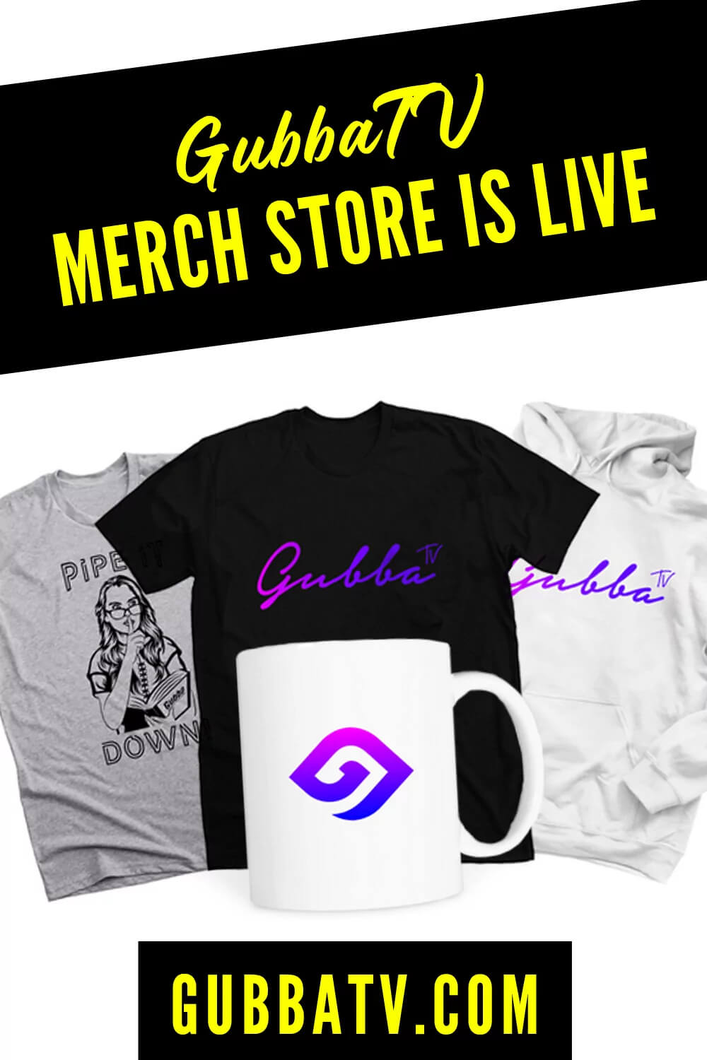 GubbaTV Merch Store Is LIVE!